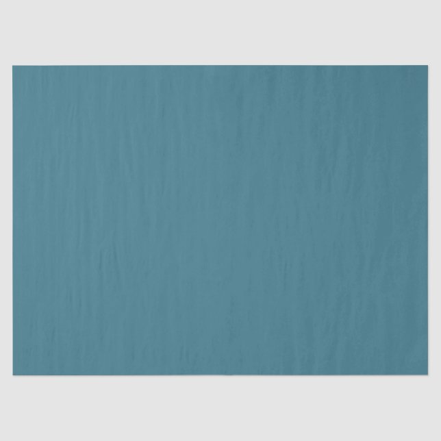 Aquamarin Blue Solid Color Seidenpapier (Vorderseite)
