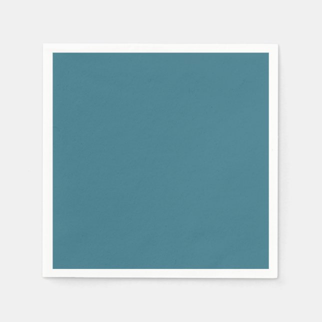 Aquamarin Blue Solid Color Serviette (Vorderseite)