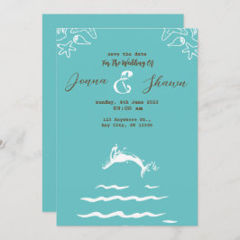 Aquamarin Blue Watercolor Ombre Mandala Wir Elopte Einladung