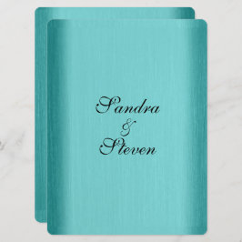 Aquamarin Blue Wedding Einladung