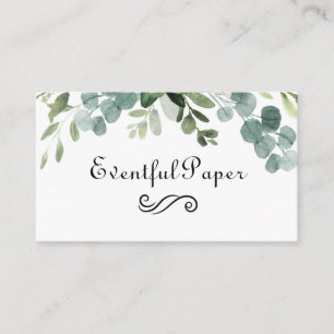 Aquamarin Bouquet - Visitenkarte