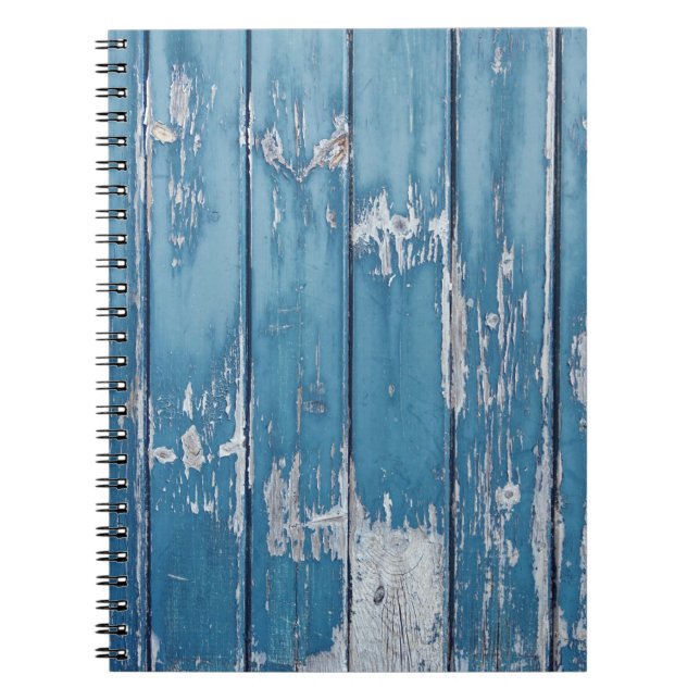 Aquamarin-braune Holzpappe Notizblock (Vorderseite)