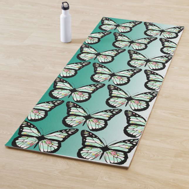 Aquamarin Butterfly Yoga Mat Yogamatte (Beispiel)