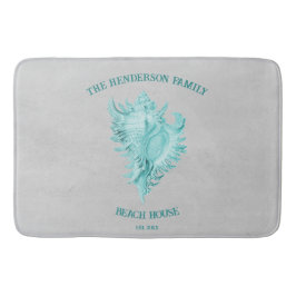 Aquamarin Conch Muschel Bath Mat Badematte