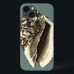 Aquamarin Conch-Muschel Case-Mate iPhone Hülle<br><div class="desc">In this beautiful,  classic black and white conch shell,  you can see the shading of a natural seashell very sharp and clear. You can image yourself at the beach hunting for shells or playing in the sand. Get this nautical styled teal conch shell art on your favorite products today!</div>