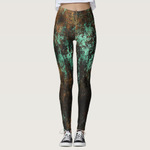 Aquamarin Cooper Patina Metallic Leggings