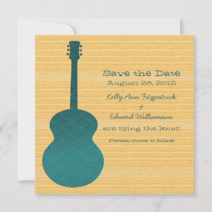 Aquamarin Country Gitarre Save the Date einladen