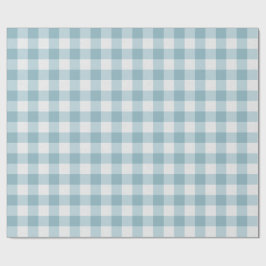 Aquamarin Gingham Geschenkpapier