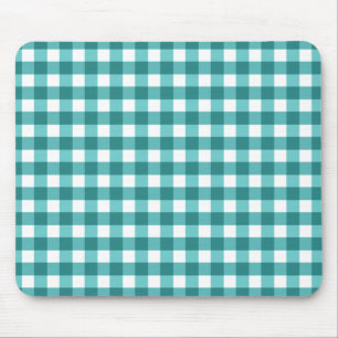 Aquamarin Gingham Mousepad