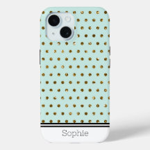 Aquamarin & Gold Geometic Custom Samsung