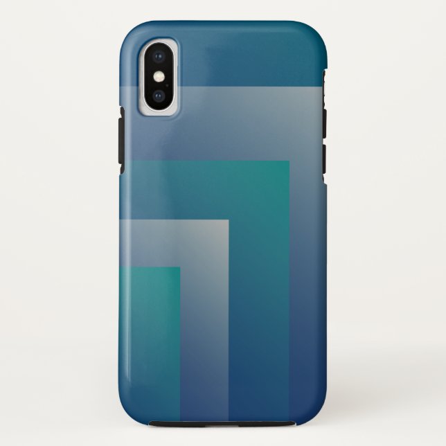 Aquamarin grau Case-Mate iPhone hülle (Rückseite)