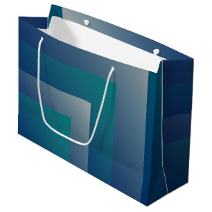 Aquamarin grau große geschenktüte
