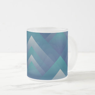 Aquamarin grau mattglastasse