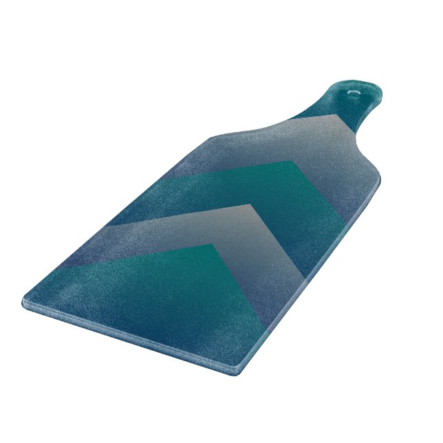 Aquamarin grau schneidebrett (Ecke)