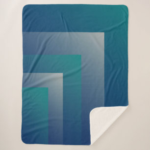 Aquamarin grau sherpadecke