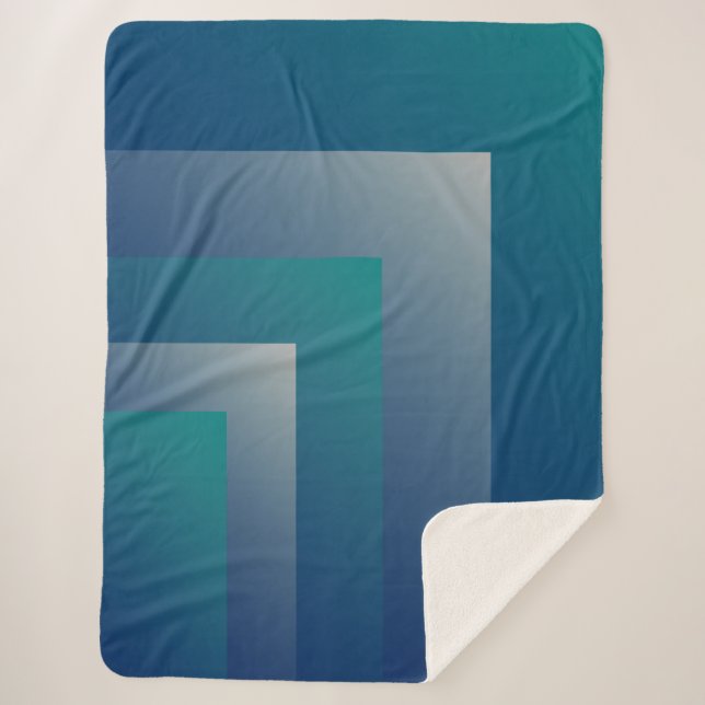 Aquamarin grau sherpadecke (Vorderseite)