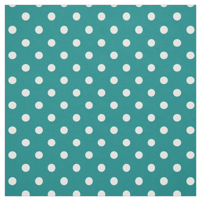 Aquamarin Green Polka DOts Stoff (Muster)