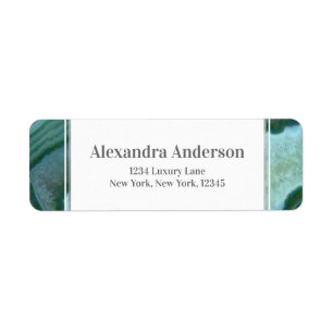 Aquamarin Green - Silver Geode Agate Wedding