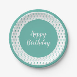 Aquamarin Green Stilvoll Pappteller