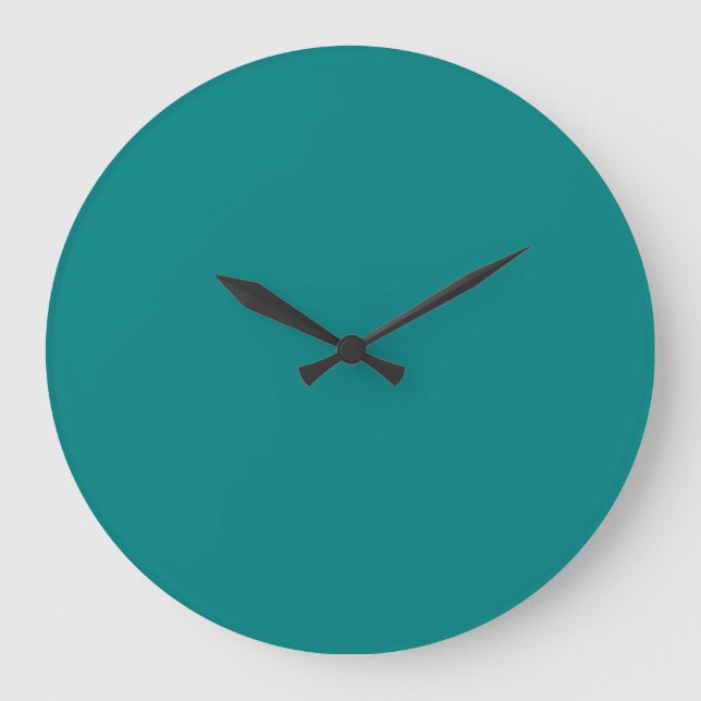 Aquamarin Große Wanduhr (Vorderseite)