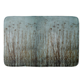 Aquamarin grüne blaubraune Pflanze getrocknet Badematte