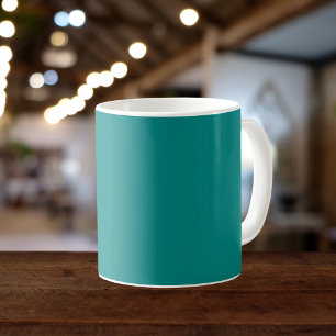 Aquamarin grüne Solid-Farbe Kaffeetasse