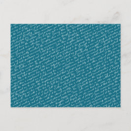 Aquamarin Jane Austen Pride Prejudice Postkarte