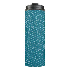 Aquamarin Jane Austen Pride Prejudice Thermosbecher