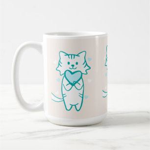 Aquamarin Kitty Kaffeetasse