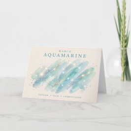 Aquamarin-Kristallstrich Karte
