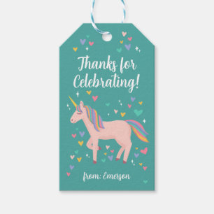 Aquamarin Magical Unicorn Geburtstag Vielen Dank f Geschenkanhänger