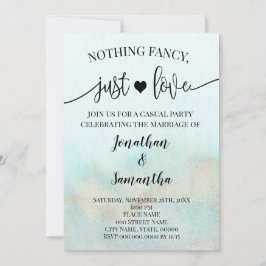 Aquamarin mit Gold Nichts Extravagant nur Liebe Ei Save The Date