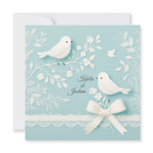 Aquamarin mit romantischer Hochzeit und Vogelhochz