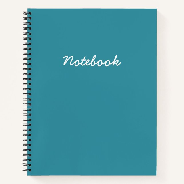 Aquamarin Notizbuch (Vorderseite)