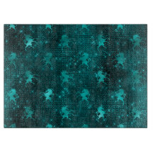 Aquamarin Ombre Glam Glitzer Unicorns Muster