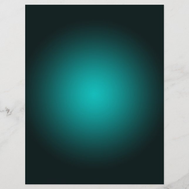 Aquamarin Ombre Green Gradient Modern Minimalistis Flyer (Vorne)