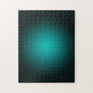 Aquamarin Ombre Green Gradient Modern Minimalistis Puzzle