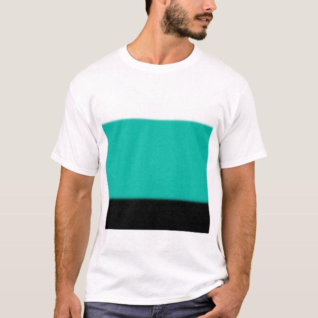 Aquamarin Ombre T-Shirt (Vorderseite)