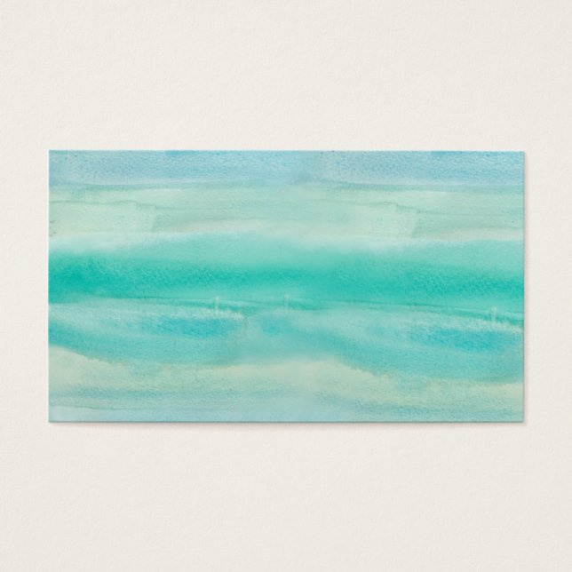 Aquamarin Ombre Watercolor (Vorderseite)