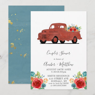 Aquamarin Orange Red Vintag Truck Gold Couples Dus