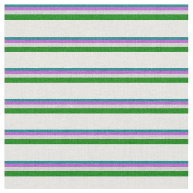 Aquamarin, orchid, leicht grau, grün und mint Crem Stoff (Nahaufnahme)