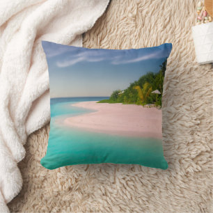 Aquamarin Ozean Tropischer Strand Szene Kissen