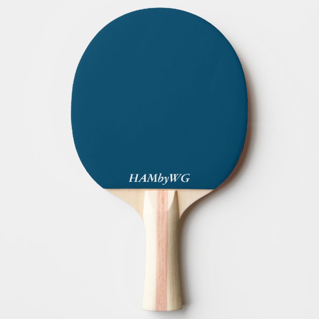 Aquamarin - Ping Pong Paddle - HAMbyWhiteGlove Tischtennis Schläger (Vorderseite)