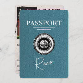 Aquamarin Reno Passport Save the Date