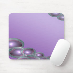 Aquamarin Ringed Lila Bubble Abstrakt Mousepad