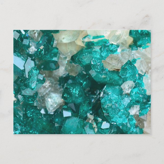 Aquamarin Rock Candy Quartz Postkarte (Vorderseite)