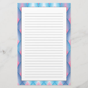 Aquamarin-rosa-Petrischale Briefpapier