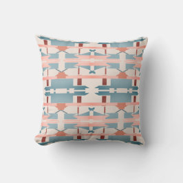 Aquamarin rosa Rostbeige Südwesten sieht große Mos Kissen