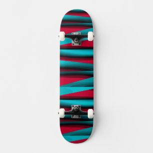 Aquamarin-rot Abstrakt Skateboard