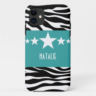 Aquamarin Sassy Star Zebra BT iPhone 5 Fall Case-Mate iPhone Hülle